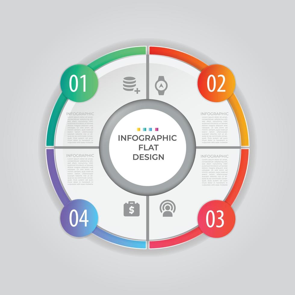 Business data visualization. Process chart. Abstract elements of graph, diagram with steps, options, parts or processes. Vector business template for presentation. Creative concept for infographic.