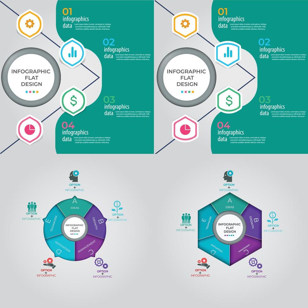 Business data visualization. Process chart. Abstract elements of graph, diagram with steps, options, parts or processes. Vector business template for presentation. Creative concept for infographic.