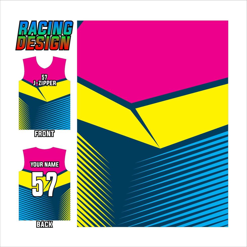 jersey printing and sublime pattern design illustration for racing sport vector