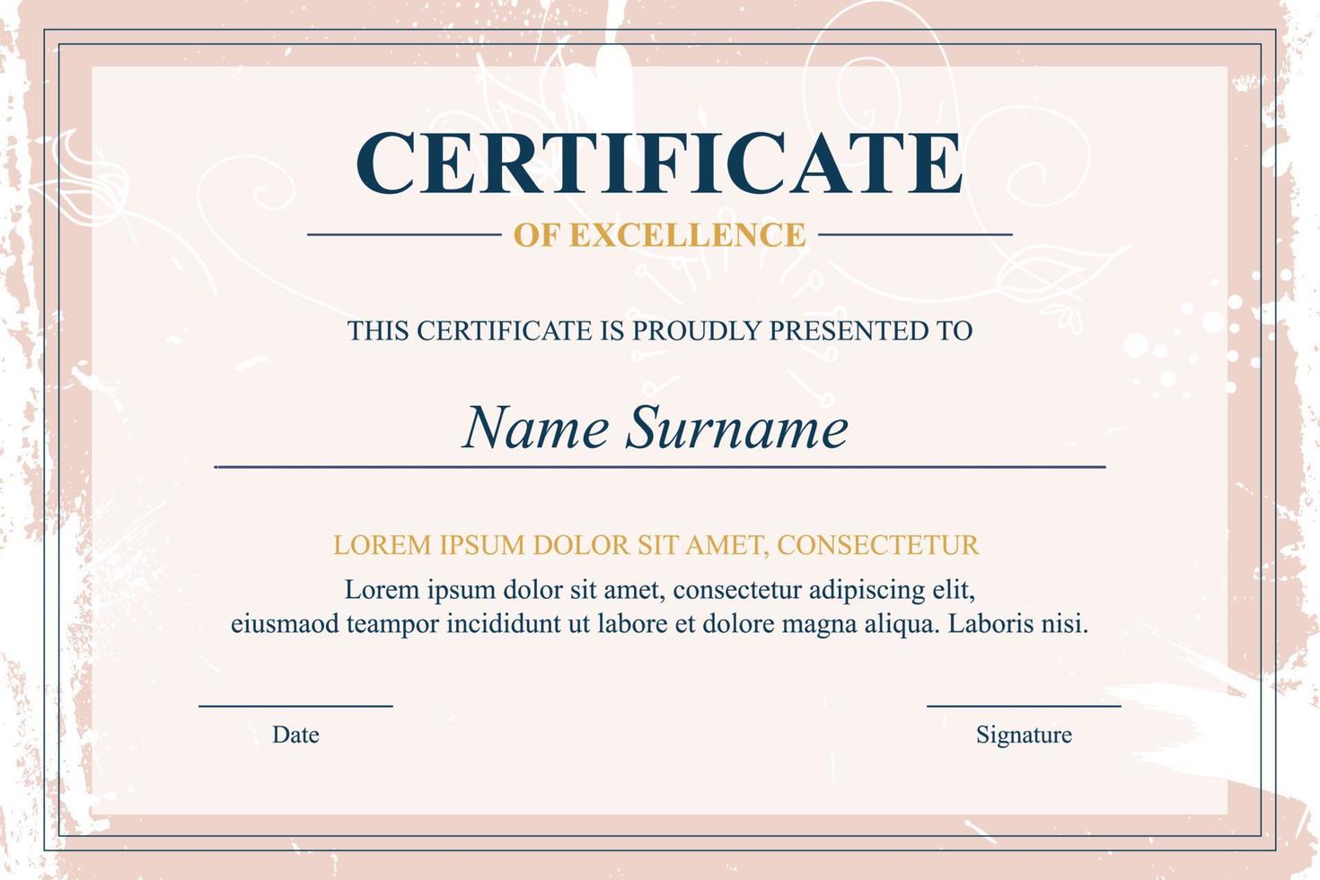 Creative Certificate of Appreciation Award Template vector