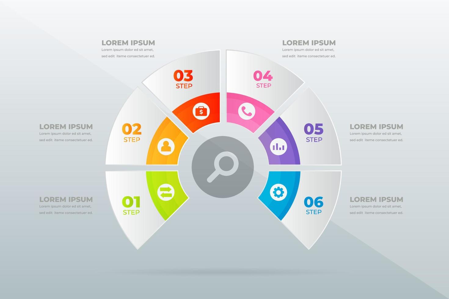 modern Professional steps infographic vector