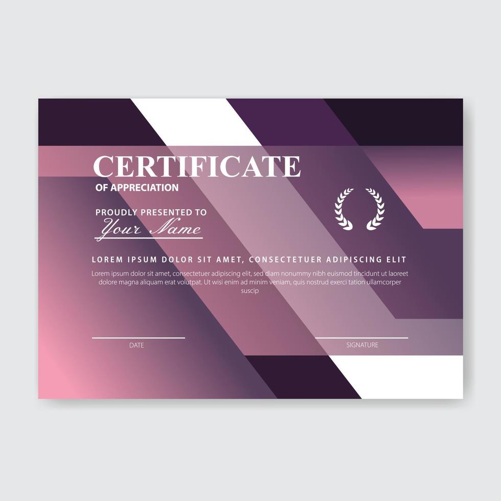 Creative Certificate of Appreciation Award Template vector