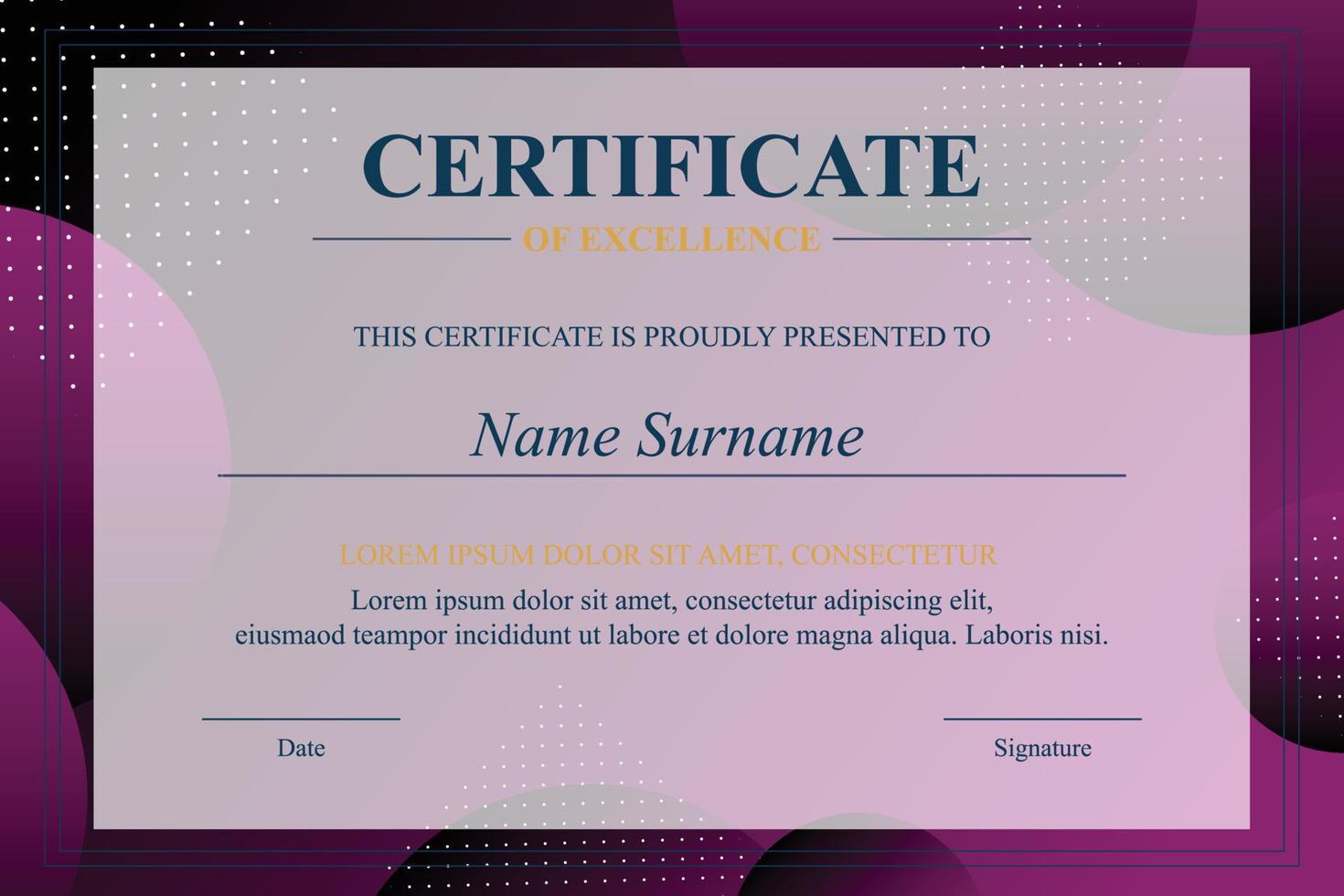 Creative Certificate of Appreciation Award Template vector