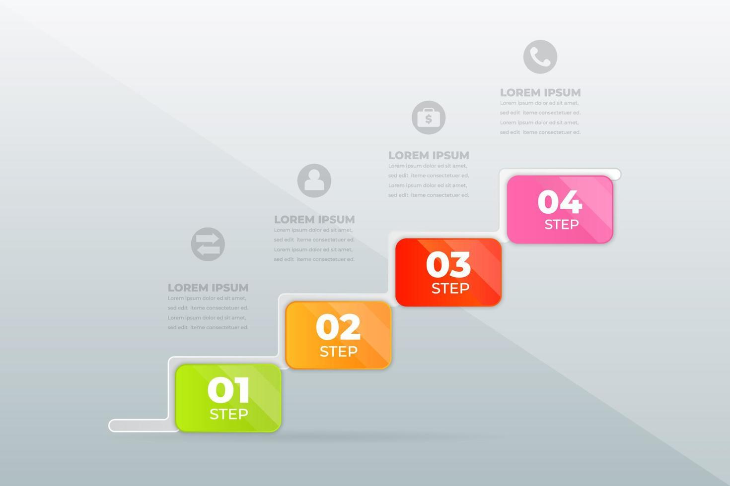 design modern Professional steps vector