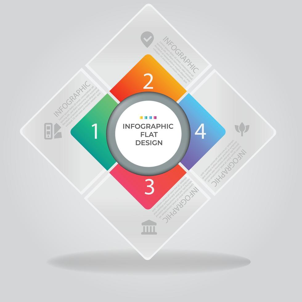 Business data visualization. Process chart. Abstract elements of graph, diagram with steps, options, parts or processes. Vector business template for presentation. Creative concept for infographic.