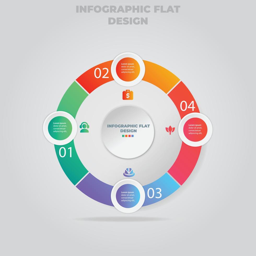 Business data visualization. Process chart. Abstract elements of graph, diagram with steps, options, parts or processes. Vector business template for presentation. Creative concept for infographic.