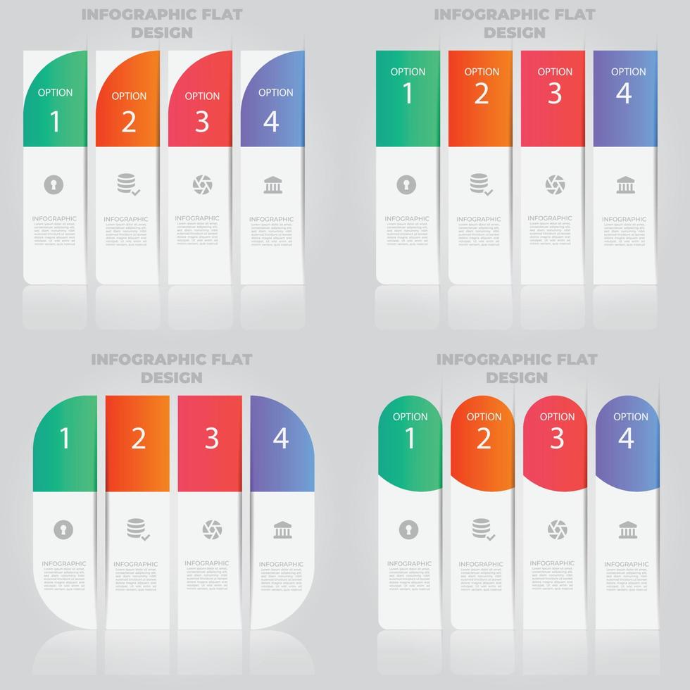 visualización de datos comerciales. diagrama del proceso. elementos abstractos de gráfico, diagrama con pasos, opciones, partes o procesos. plantilla de negocio vectorial para presentación. concepto creativo para infografía. vector