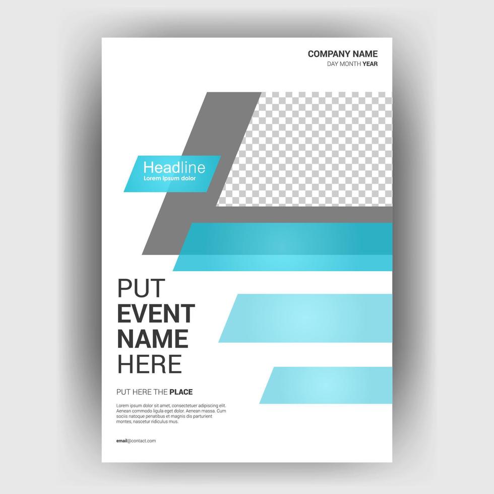 Flyer brochure design template cover. business cover size A4 template vector