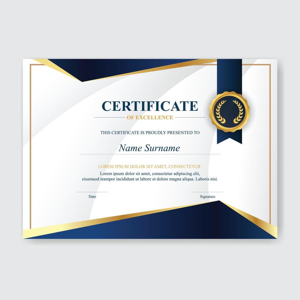 Creative Certificate of Appreciation Award Template vector
