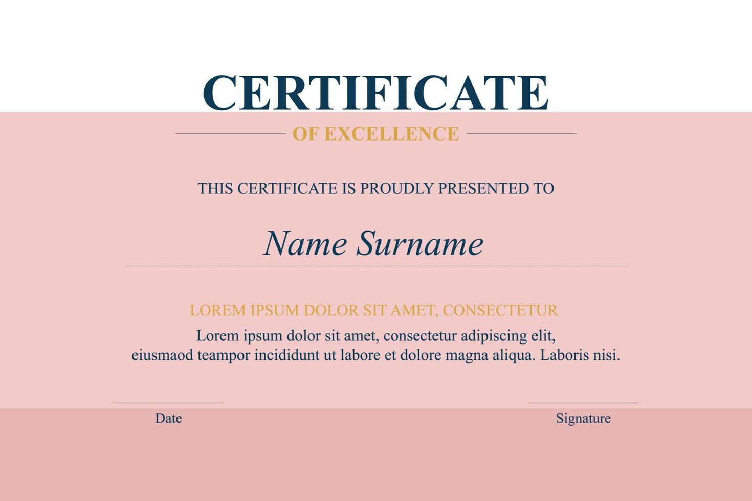 Creative Certificate of Appreciation Award Template vector