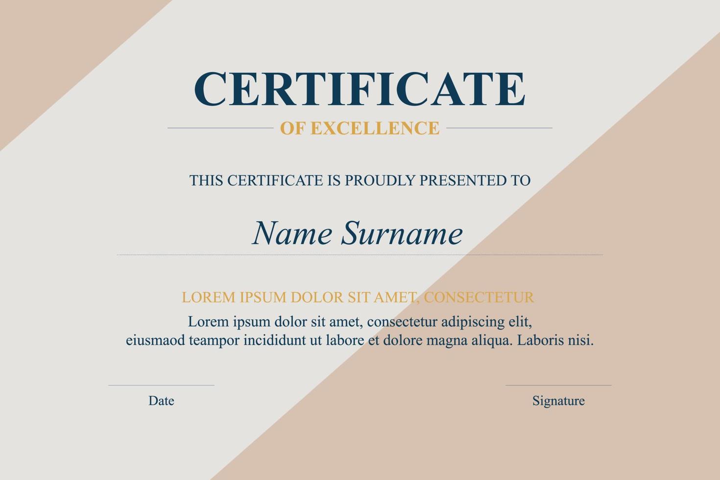 Creative Certificate of Appreciation Award Template vector