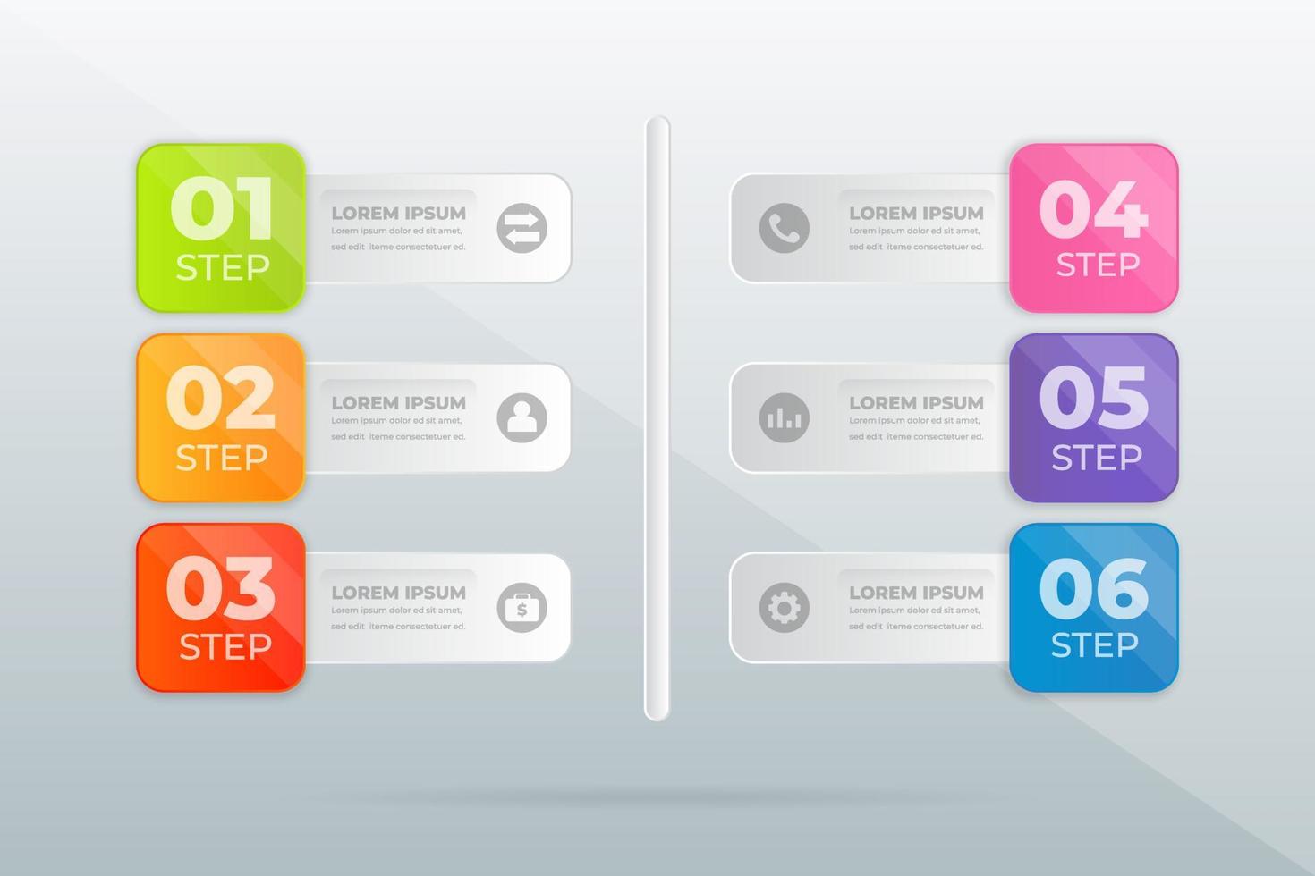 design modern Professional steps vector