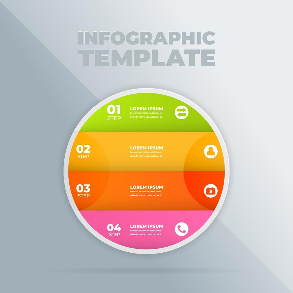 plantilla de diseño infográfico vectorial con opciones o pasos vector