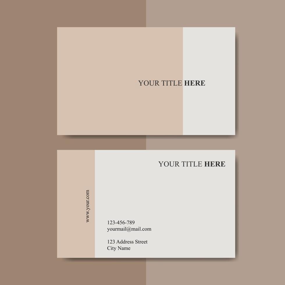 business card template with color concept modern geometric card vector