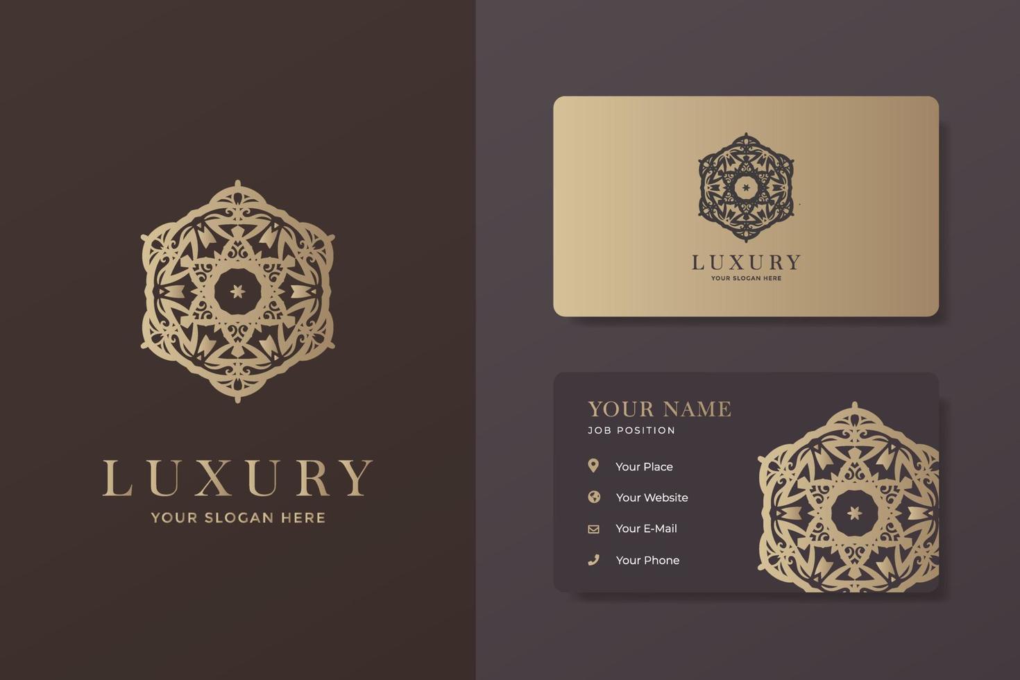 Luxury Logo And Business Card Bundle vector