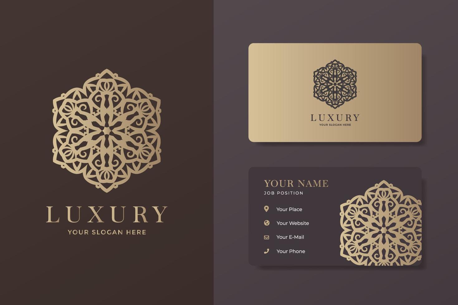 Luxury Logo And Business Card Bundle vector