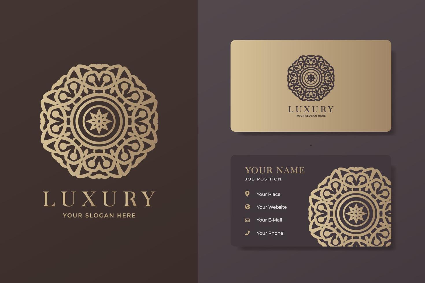 Luxury Logo And Business Card Bundle vector