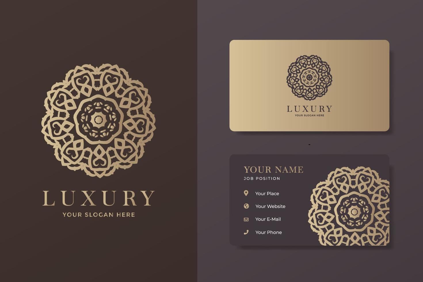 Luxury Logo And Business Card Bundle vector