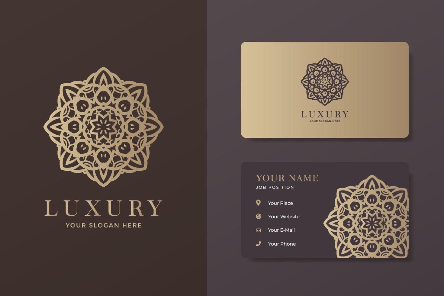 Luxury Logo And Business Card Bundle vector