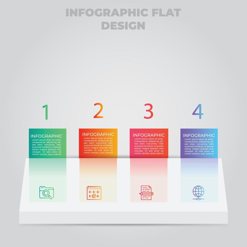 Business data visualization. Process chart. Abstract elements of graph, diagram with steps, options, parts or processes. Vector business template for presentation. Creative concept for infographic.