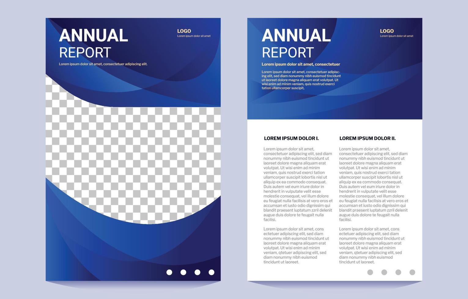 Annual Report Design Templates vector