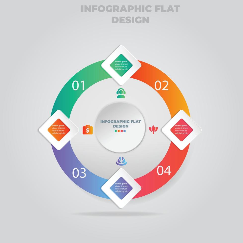 Business data visualization. Process chart. Abstract elements of graph, diagram with steps, options, parts or processes. Vector business template for presentation. Creative concept for infographic.