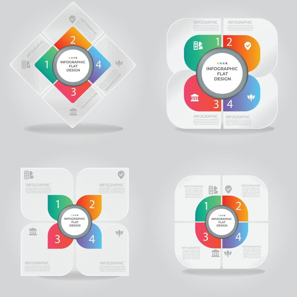 Business data visualization. Process chart. Abstract elements of graph, diagram with steps, options, parts or processes. Vector business template for presentation. Creative concept for infographic.