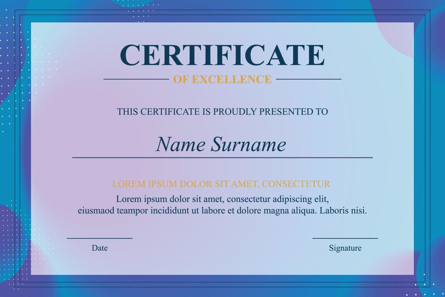 Creative Certificate of Appreciation Award Template vector