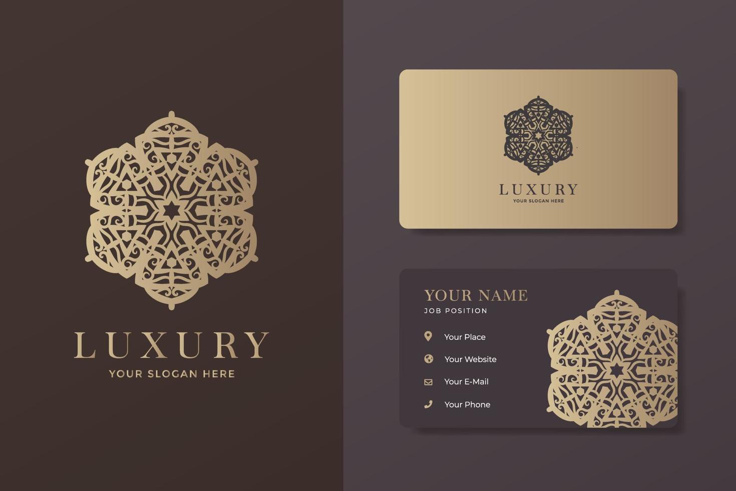 Luxury Logo And Business Card Bundle vector