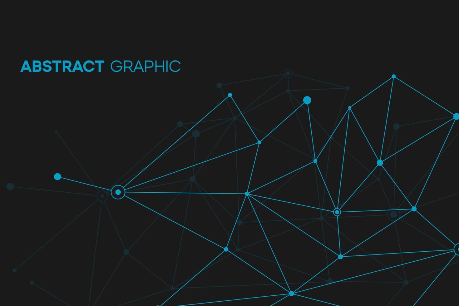 Digital tech pattern. Dark blue technology background. Geometric medicine grid with line and dot vector