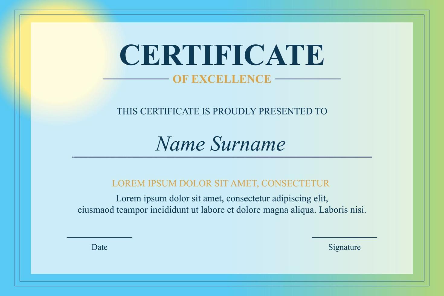 Creative Certificate of Appreciation Award Template vector