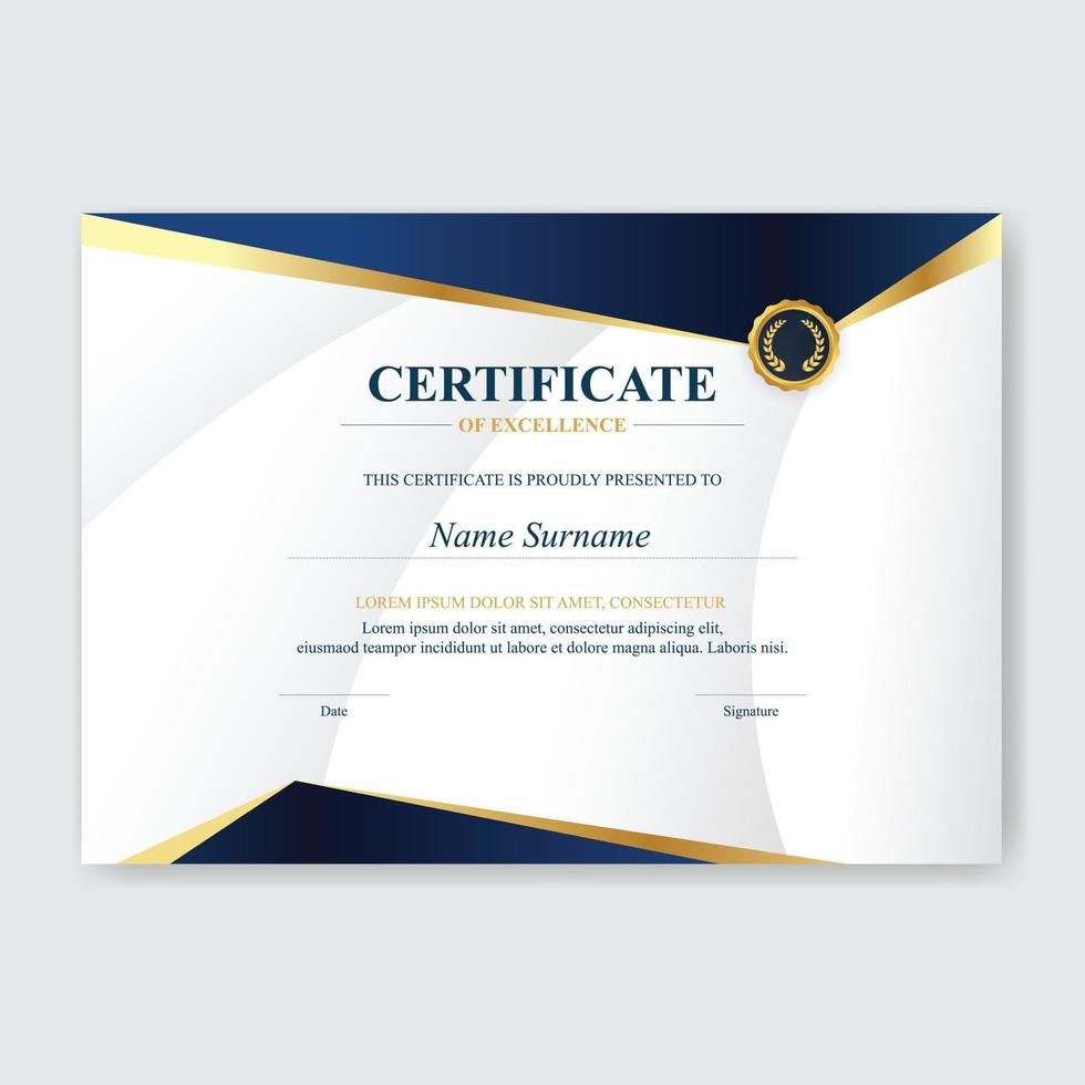 Creative Certificate of Appreciation Award Template vector