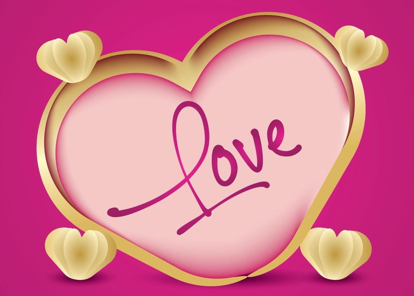 Love valentine background vector