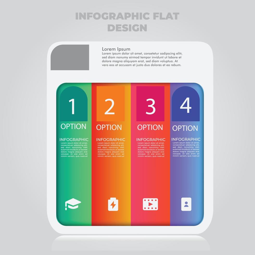 Business data visualization. Process chart. Abstract elements of graph, diagram with steps, options, parts or processes. Vector business template for presentation. Creative concept for infographic.