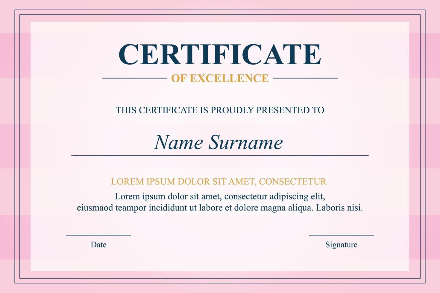 Creative Certificate of Appreciation Award Template vector