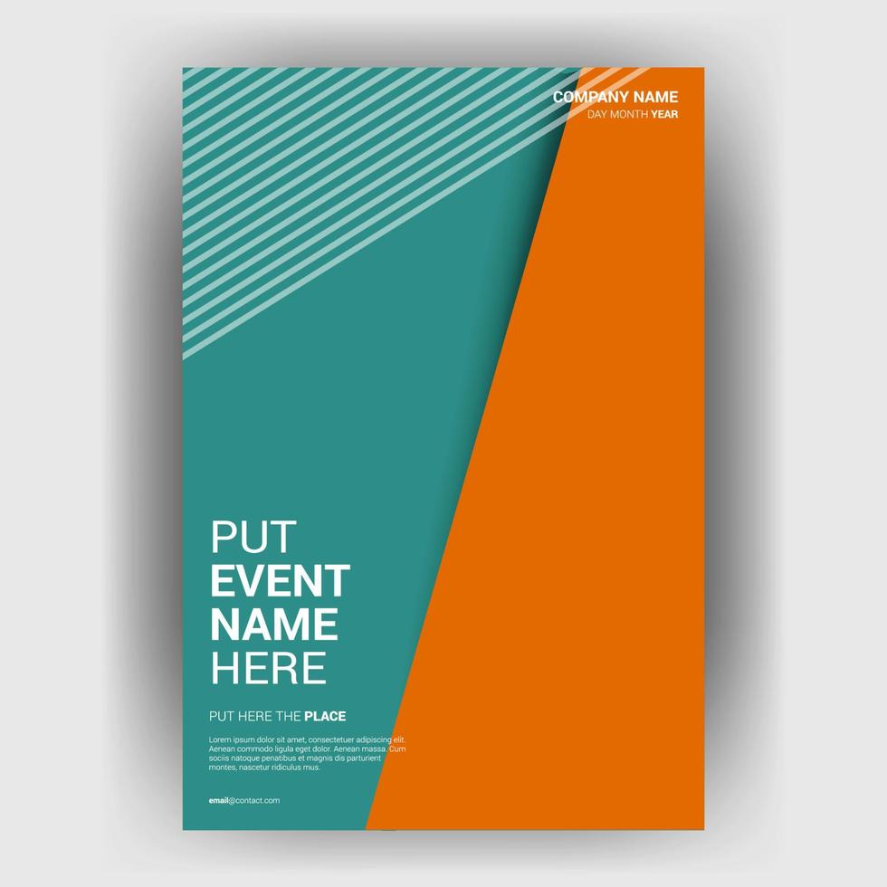 Flyer brochure design template cover. business cover size A4 template vector