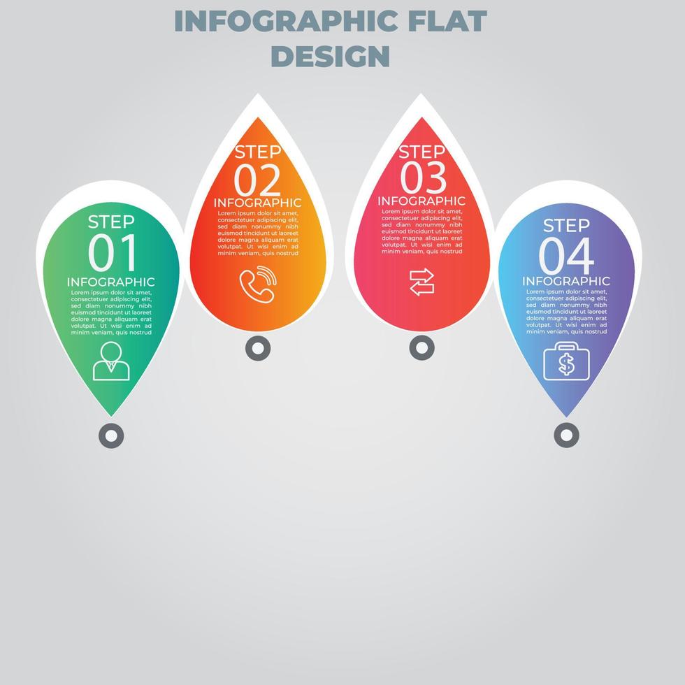 Business data visualization. Process chart. Abstract elements of graph, diagram with steps, options, parts or processes. Vector business template for presentation. Creative concept for infographic.