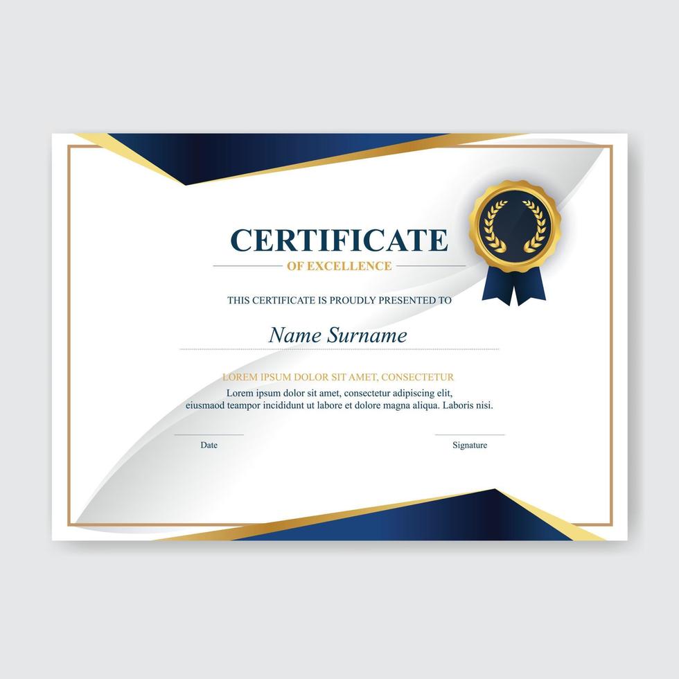 Creative Certificate of Appreciation Award Template vector