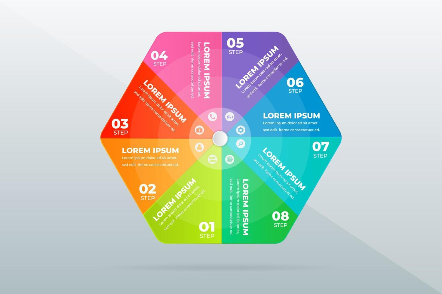 modern Professional steps infographic vector