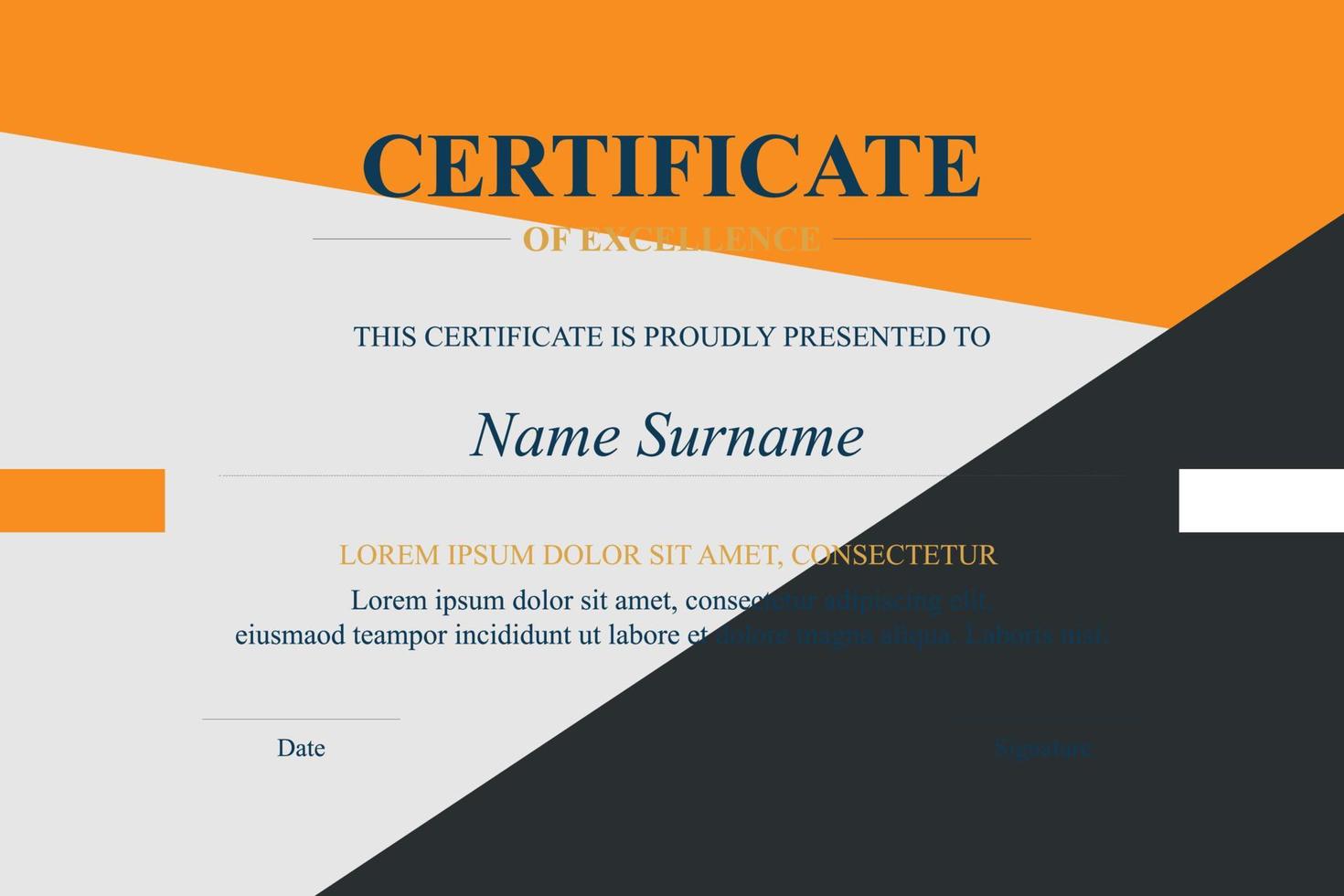 Creative Certificate of Appreciation Award Template vector