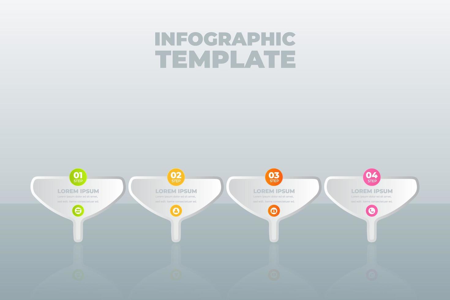 plantilla de diseño infográfico vectorial con opciones o pasos vector