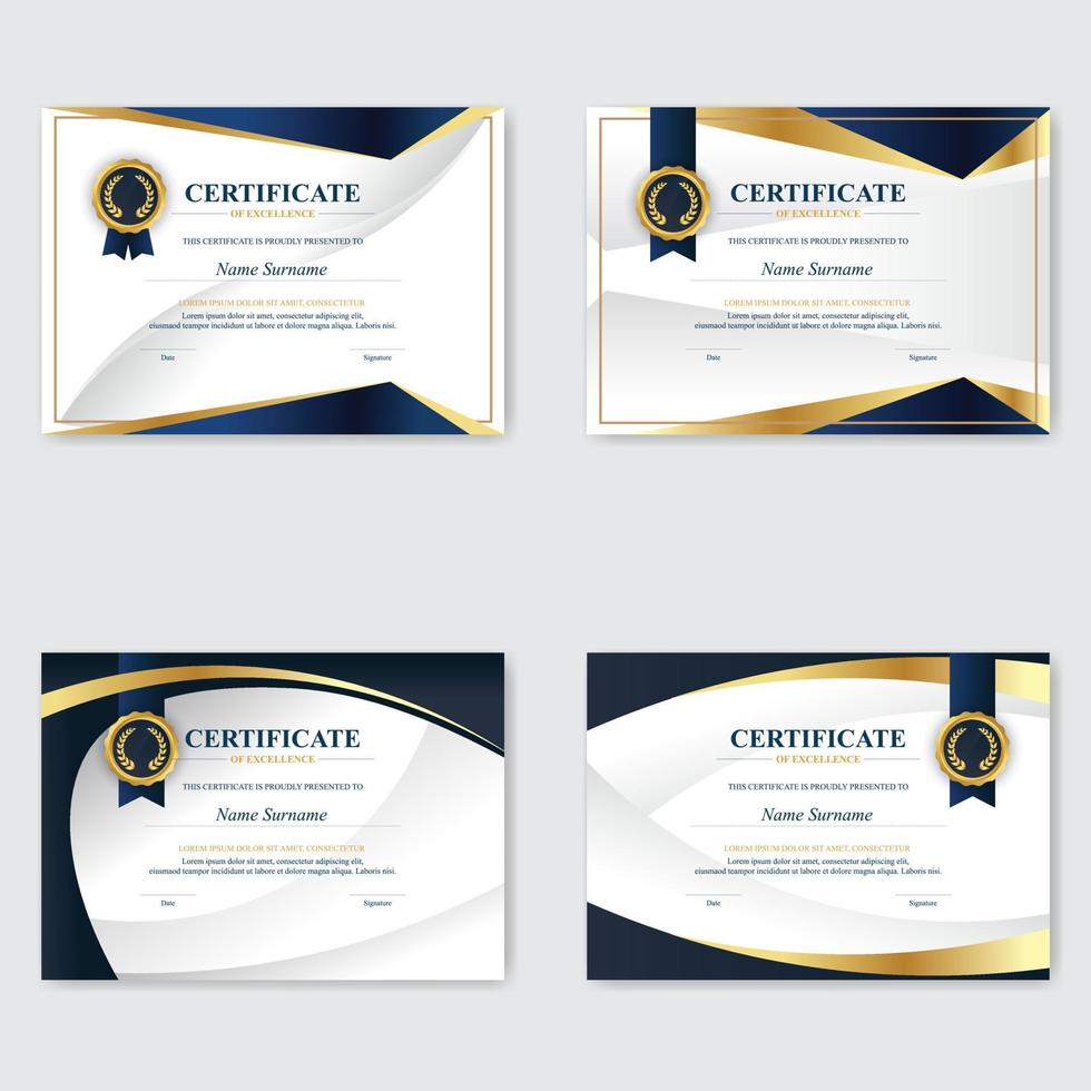 Creative Certificate of Appreciation Award Template vector