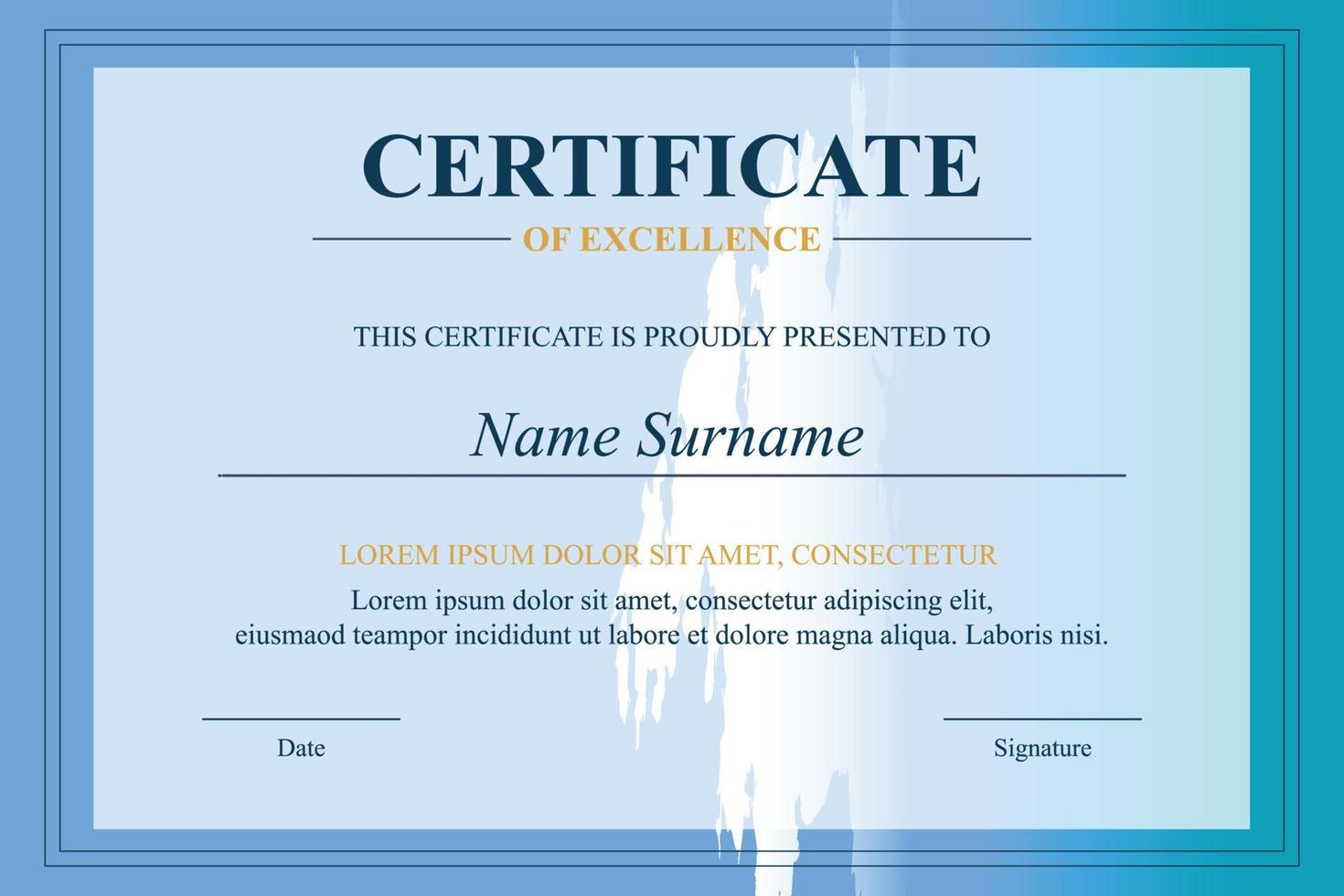 Creative Certificate of Appreciation Award Template vector