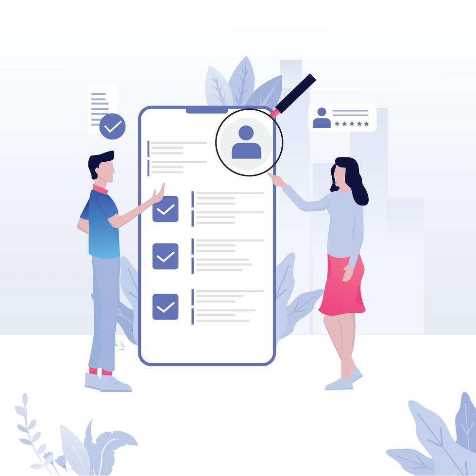 Landing page template. Digital Marketing analyst, marketing business website vector design with cartoon people