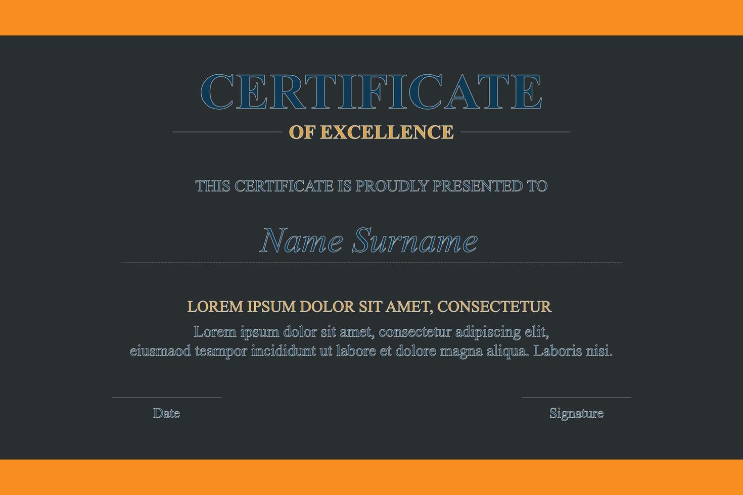 Creative Certificate of Appreciation Award Template vector