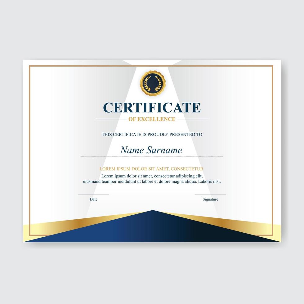 Creative Certificate of Appreciation Award Template vector