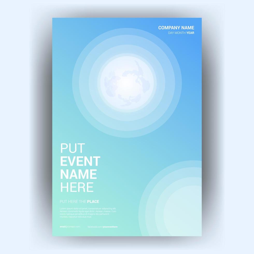 Flyer brochure design template cover. business cover size A4 template vector