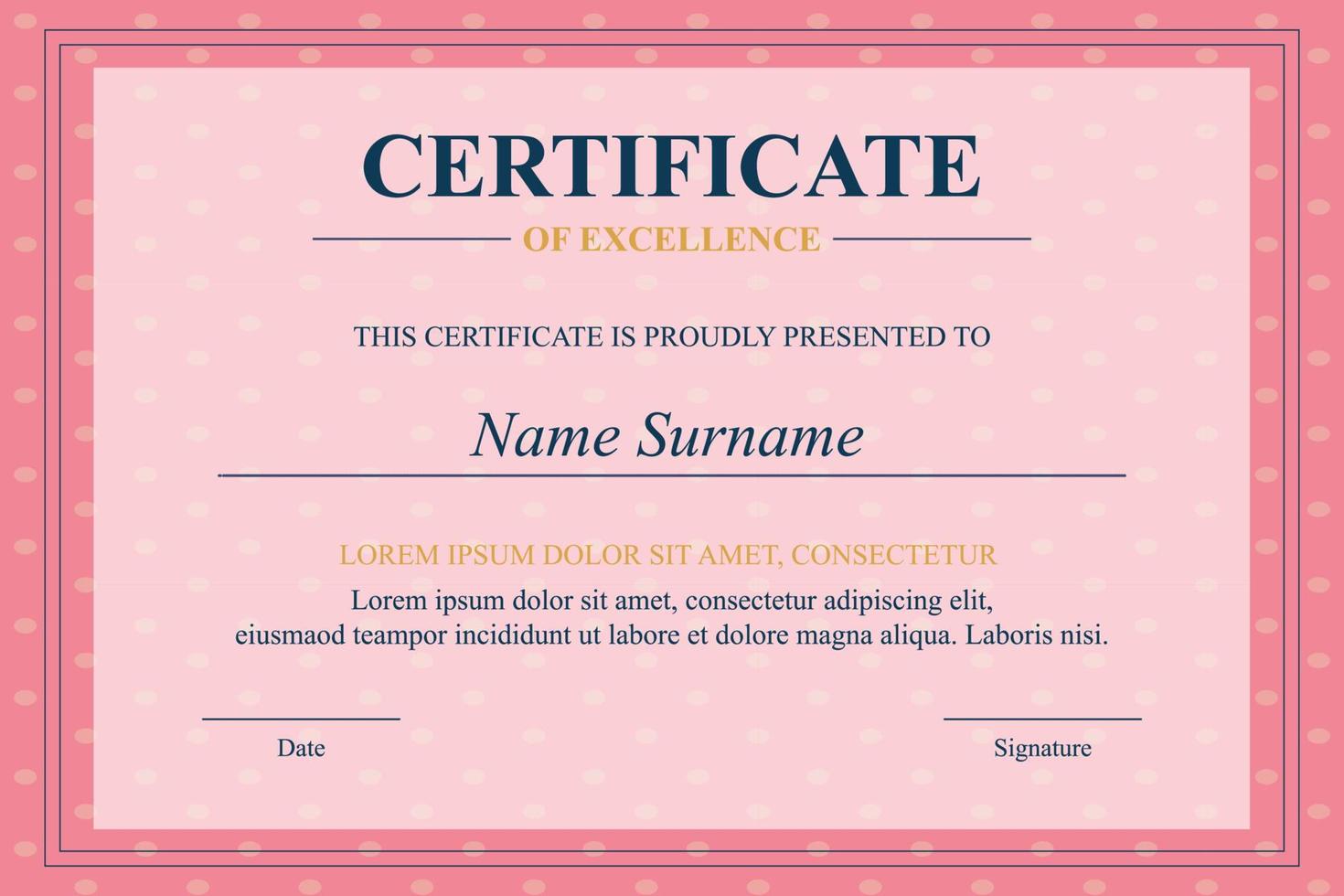 Creative Certificate of Appreciation Award Template vector