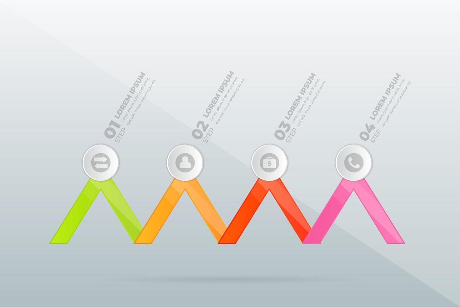 design modern Professional steps vector