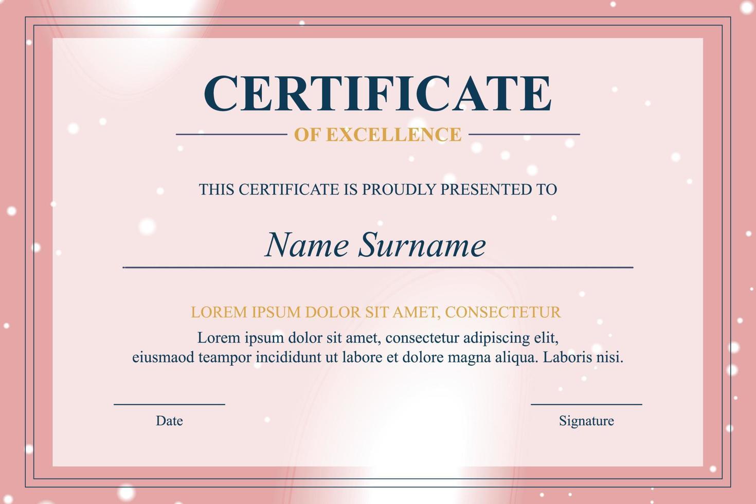 Creative Certificate of Appreciation Award Template vector